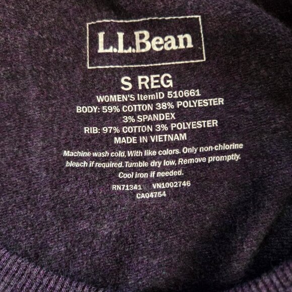 NWT - LL Bean dusty purple sweatshirt - Picture 8 of 10